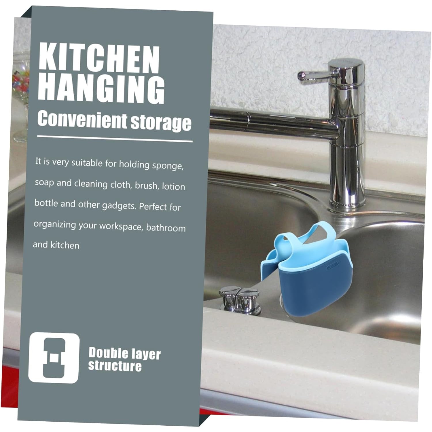 Drain Bag Draining Bracket Sponge Storage Rack Plastic Storage Holder (1 Pc) Drain Bag Draining Bracket Sponge Storage Rack Plastic Storage Holder (1 Pc)